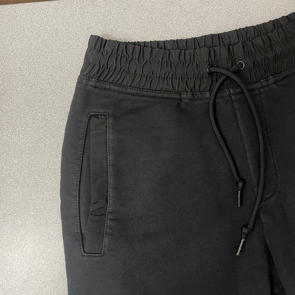 Coach Signature Sweat Shorts Mens XS Black Athleisure Lounge Logo *Altered/Crop - Picture 3 of 11